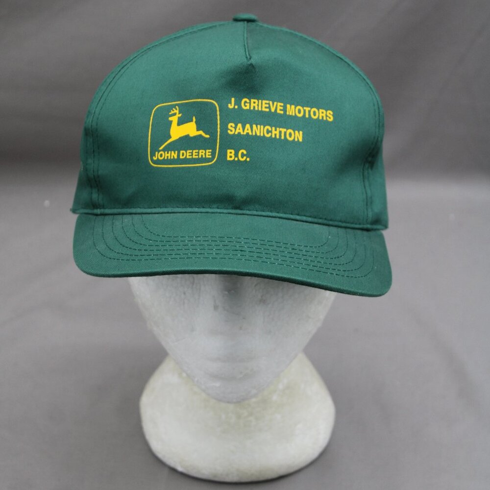 John Deere Hat (VTG) - J Greeve Motors Saanichton - Adult Snapback
